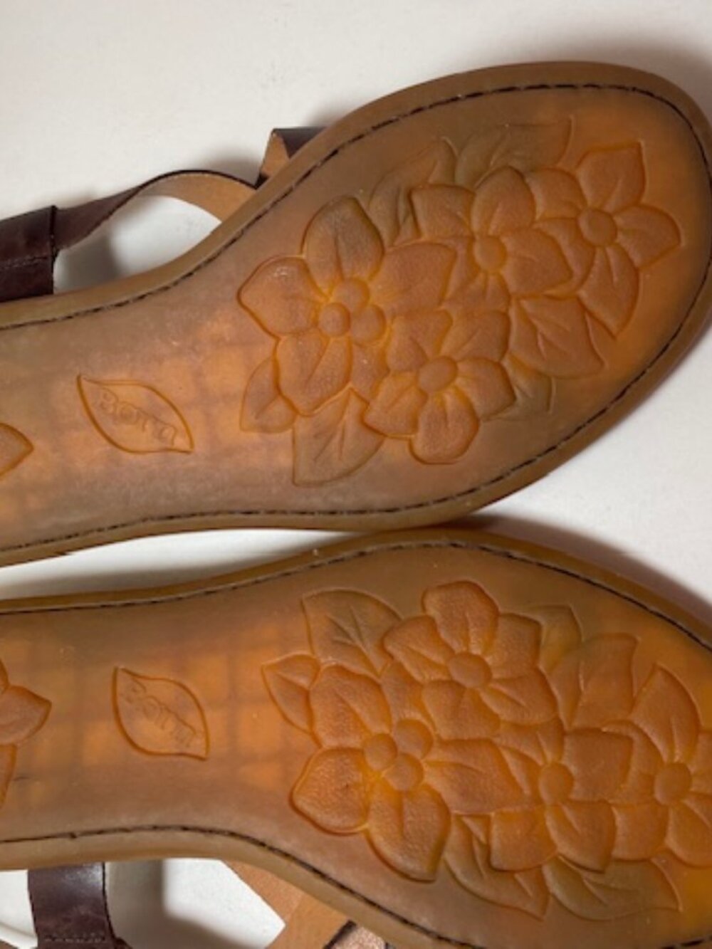 Borm Brown Strappy Sandals Size 8M Excellent Condition - Picture 6 of 6